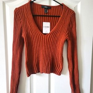 Burnt orange Forever 21 sweater